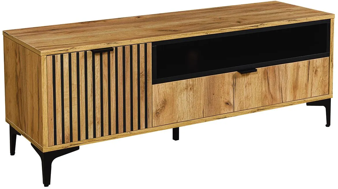 Margo 1D1S TV stalak 1vrata+1fioka 129x40,4x51,7 artisan hrast