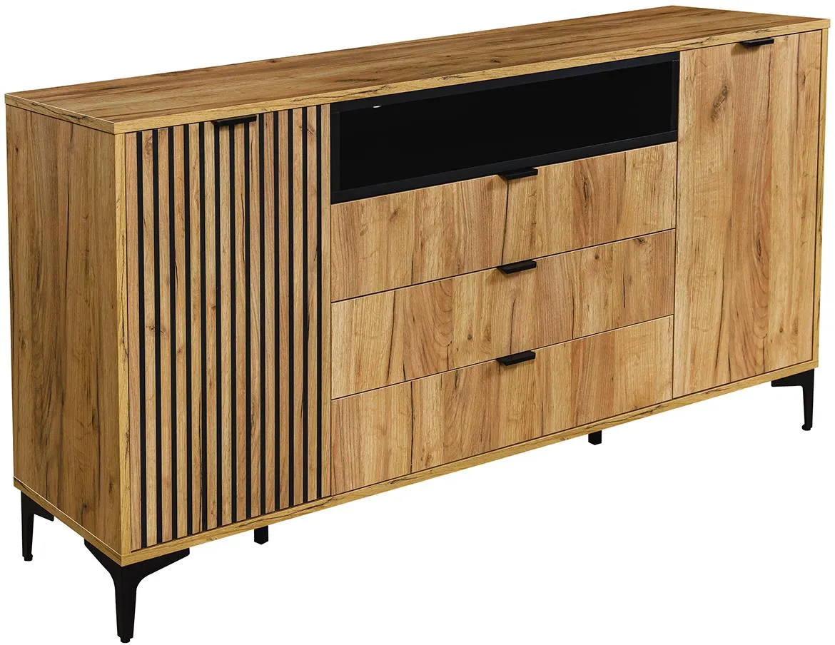 Margo 2D3S komoda 2vrata+3fioke 170x404x86,7 artisan hrast