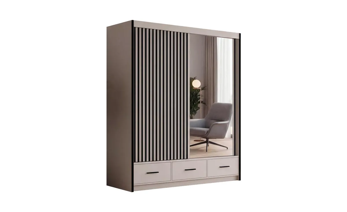 Margo Royal klizni ormar 201x60x215 cm kašmir
