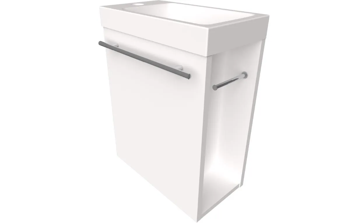 Mari 40 1D baza s umivaonikom 39,8x21,6x47 bela