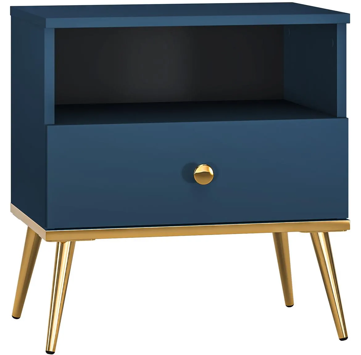 Marine 06 nocni ormaric 1 fioka+1 otvor 50x34x54 cm plavi