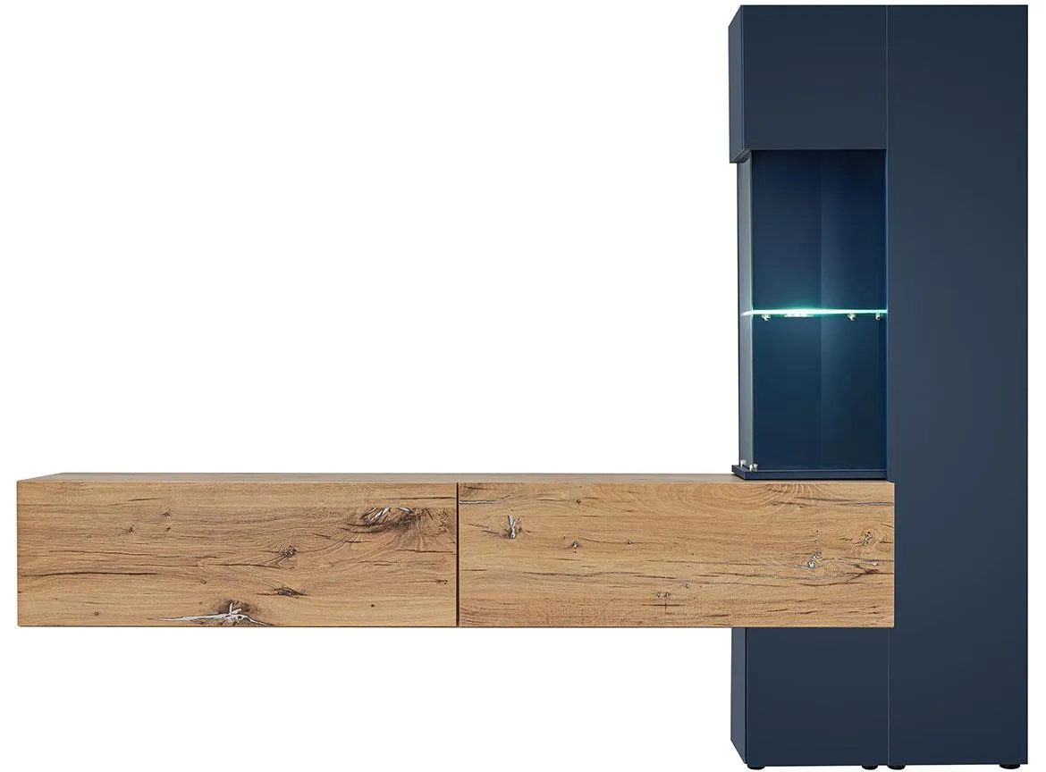 Marino Bfs Mr Dab regal 210x40x162 cm natur/plava