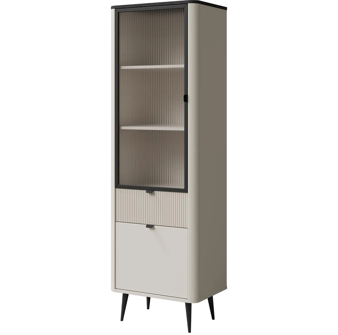 Marly 3 Vitrina 60x40x191 kašmir bež/siva