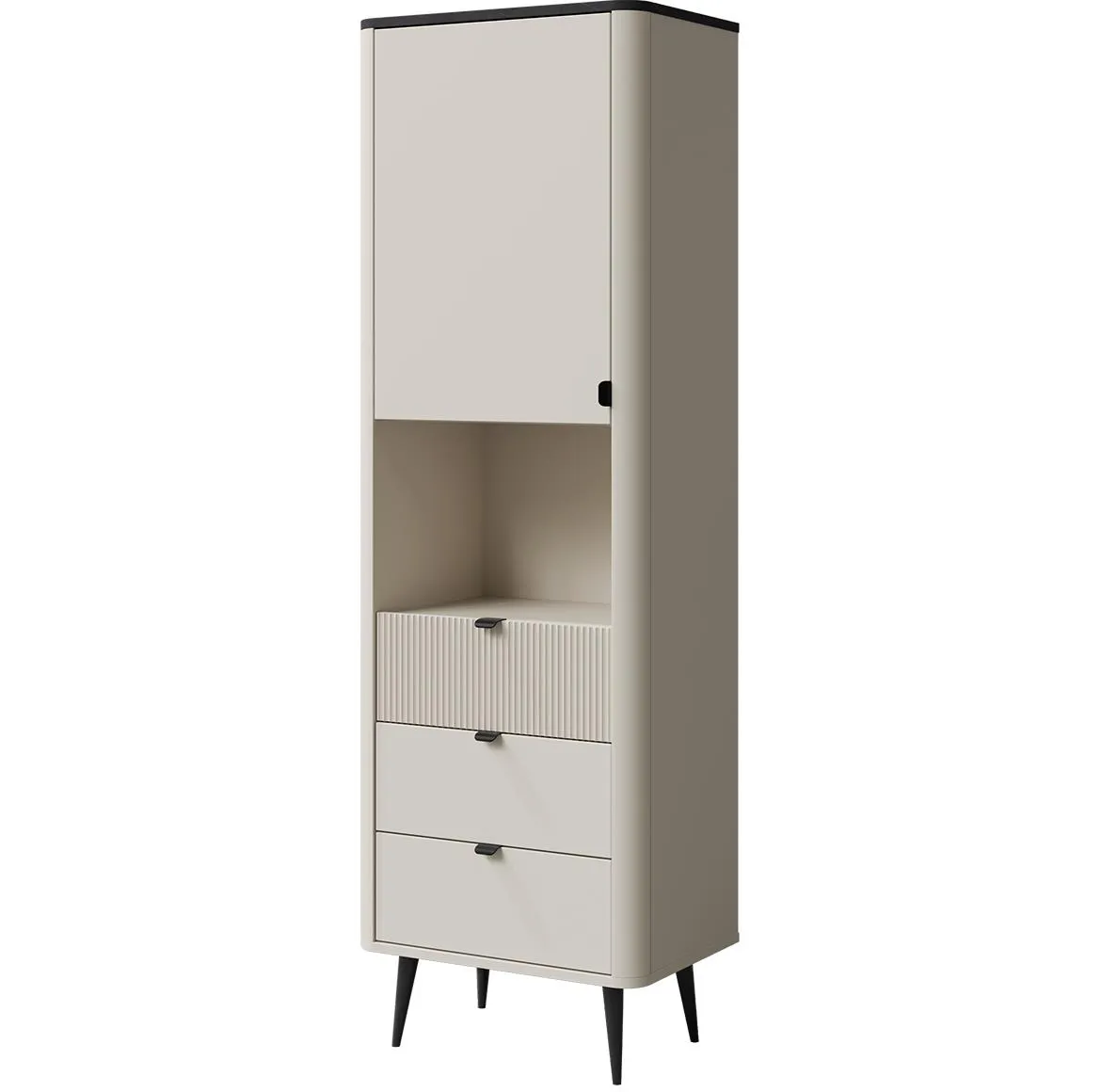 Marly 4 ormaric 60x40x191 kašmir bež/siva