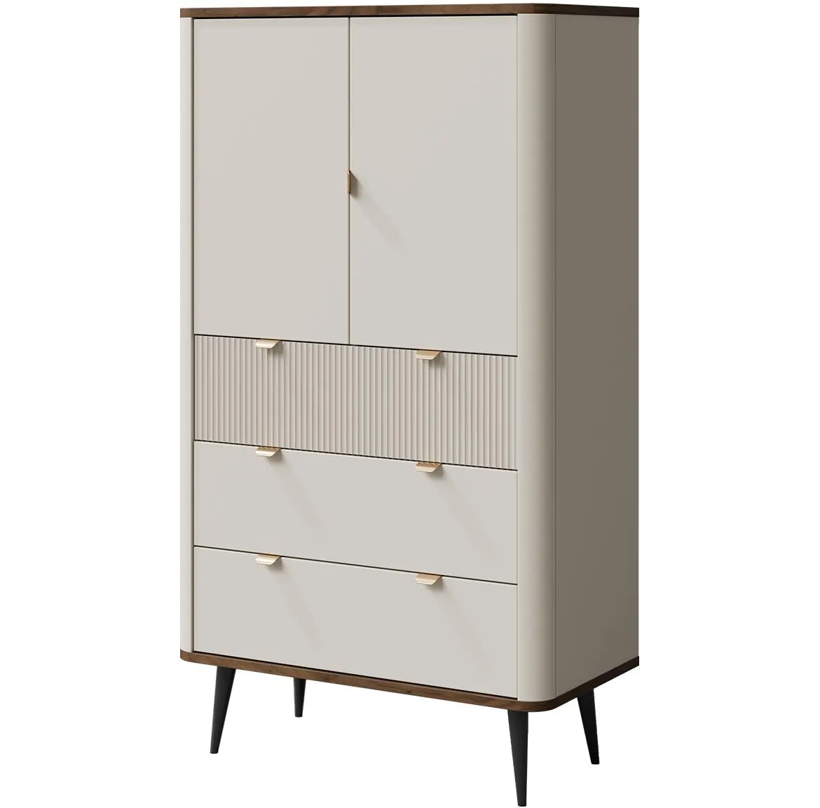 Marly 6 ormaric 90x40x142 kašmir bež/orah