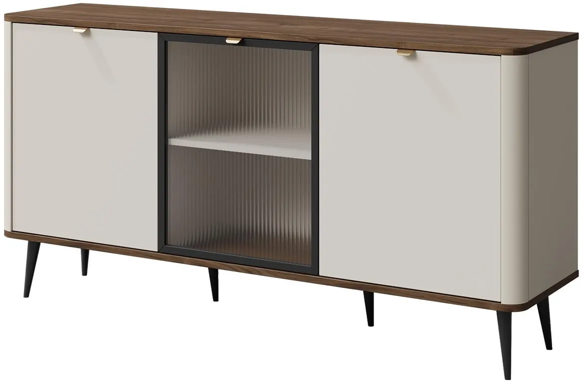 Marly 7 3d komoda 160x40x82 kašmir bež/orah
