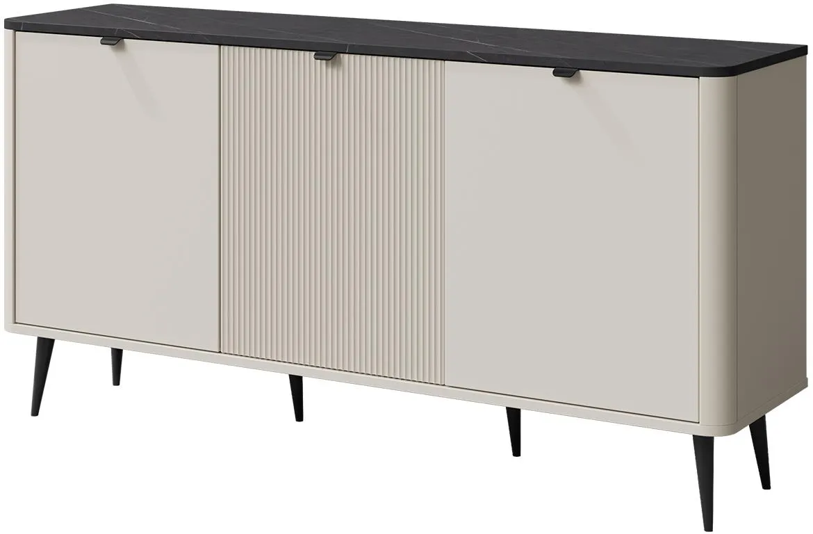 Marly 8 3d komoda 160x40x82 kašmir bež/siva