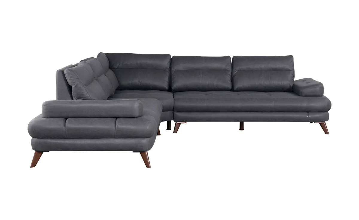 Marmaris ugaona garnitura 290x290x80 cm tamno siva