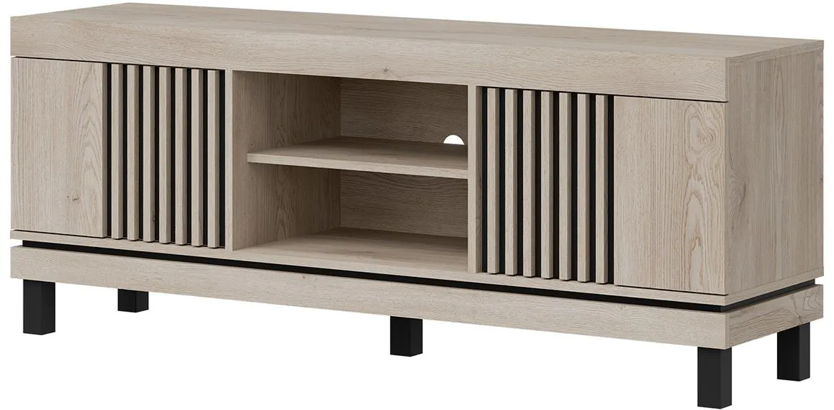 Mati Mi01 TV komoda 155x40x62 bež hrast/crna