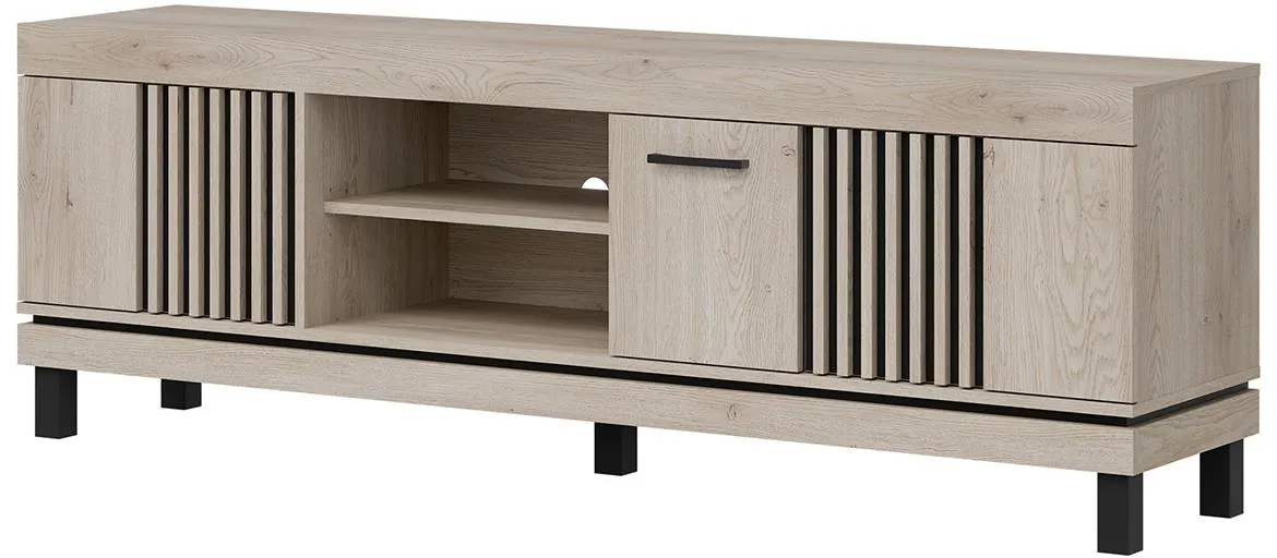 Mati Mi02 TV komoda 183x40x62 bež hrast/crna