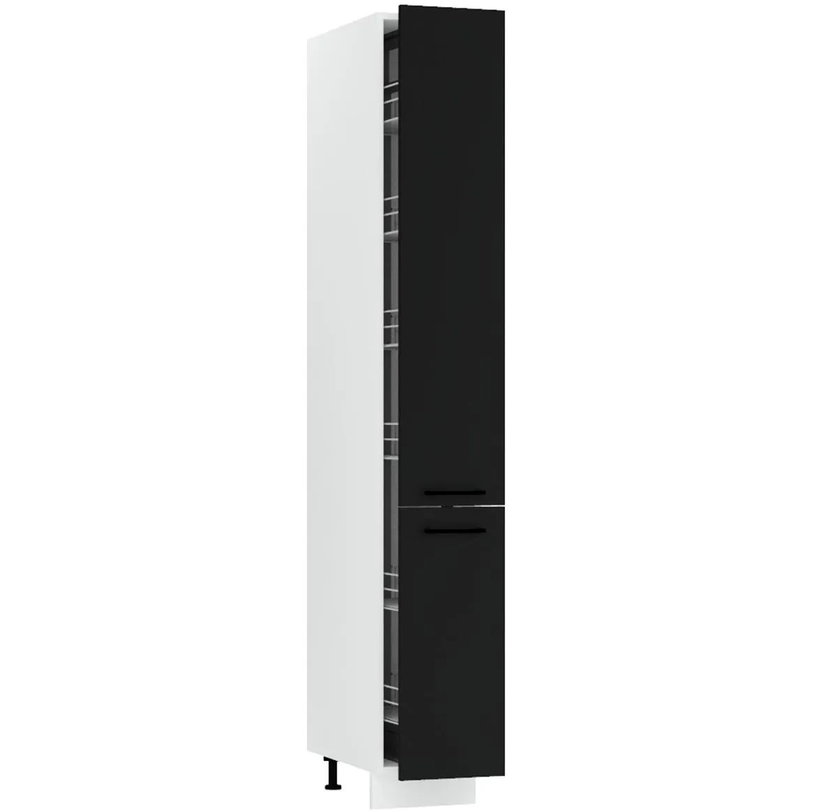 Max D30 2133 kuhinjski element 2 fioke 30x56x213,3 cm belo/crni