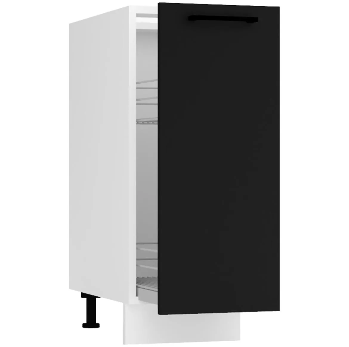 Max D30 kuhinjski element 1 fioka 30x52,4x82 cm belo/crni
