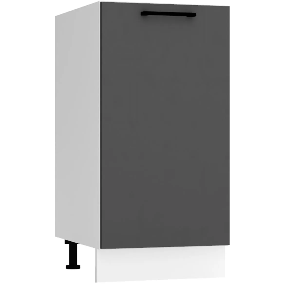 Max D40 Pl kuhinjski element 1 vrata 40x52,4x82 cm belo/tamno sivi