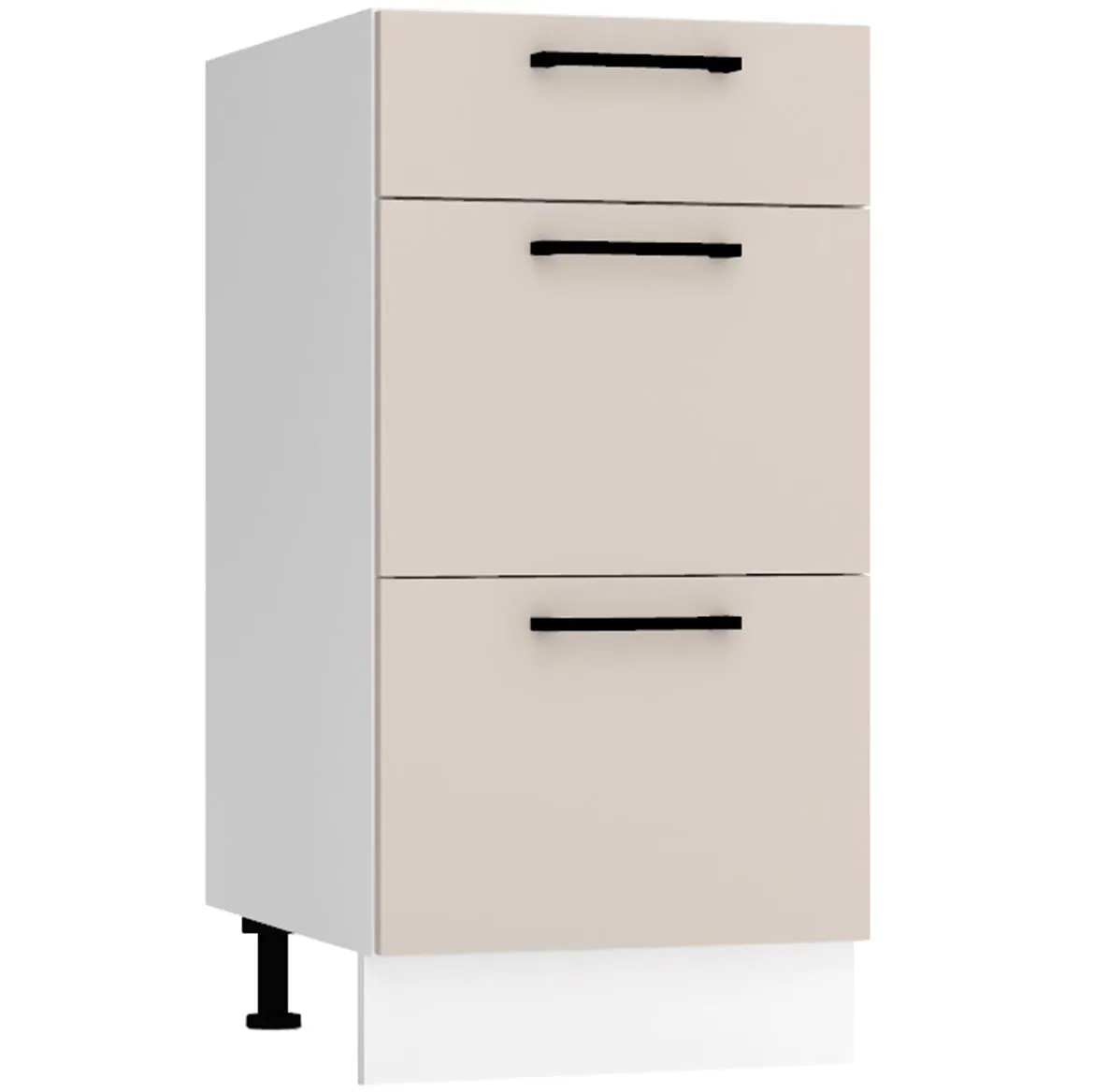Max D40s/3 kuhinjski element 3 fioke 40x52,4x82 cm belo/bež