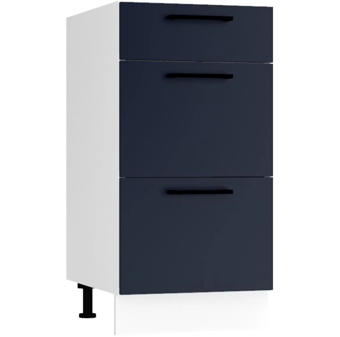 Max D40s/3 kuhinjski element 3 fioke 40x52,4x82 cm belo/plavi