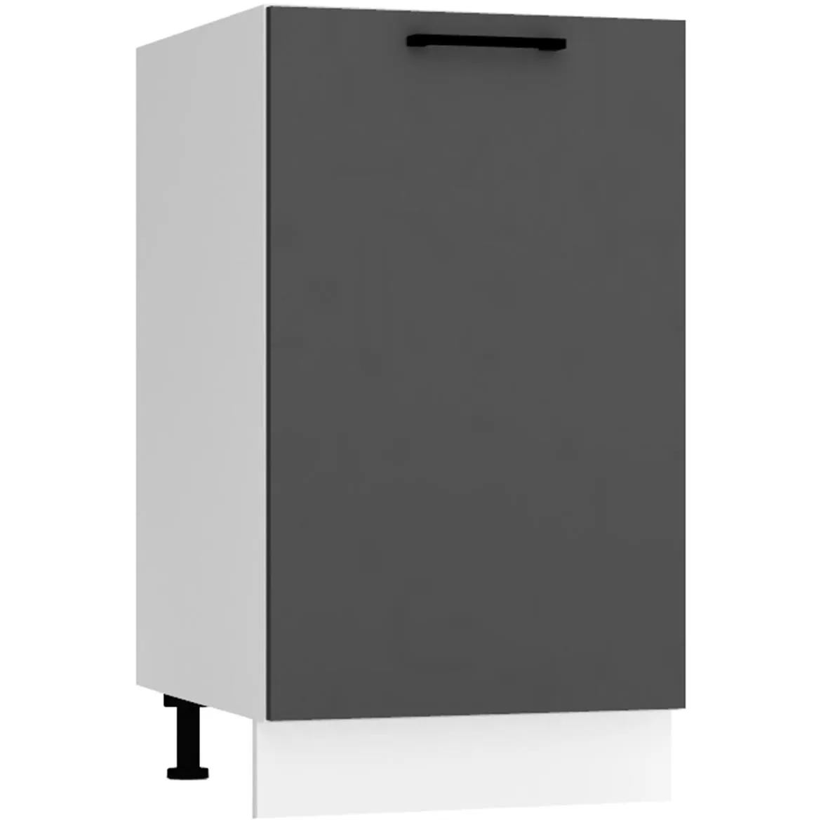 Max D45 Pl kuhinjski element 1 vrata 45x52,4x82 cm belo/tamno sivi