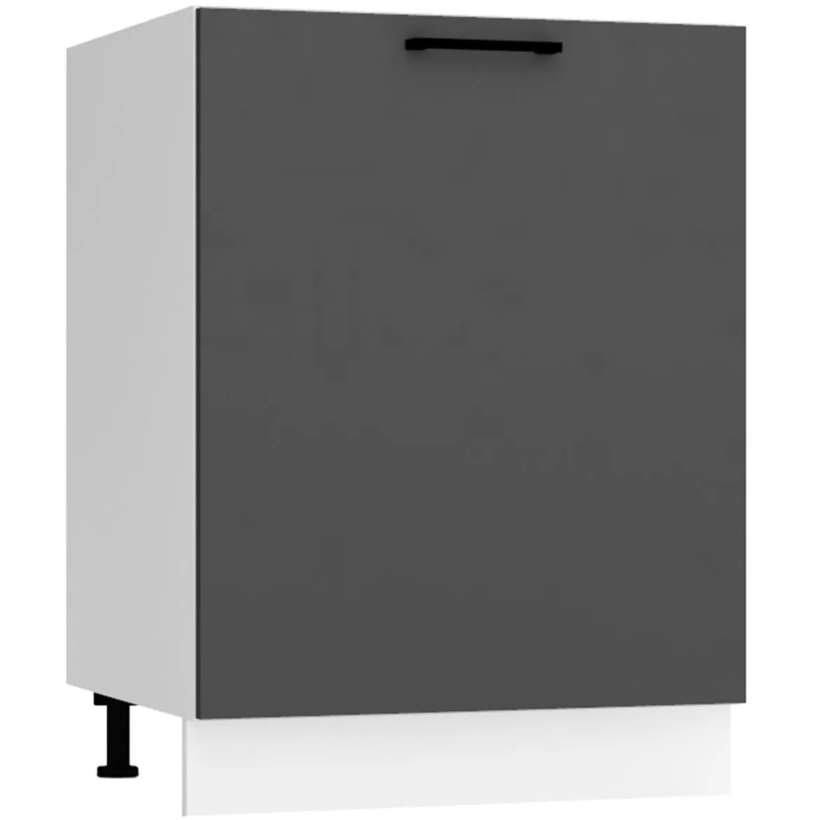 Max D60pc Pl kuhinjski element 1 vrata 60x52,4x82 cm belo/tamno sivi