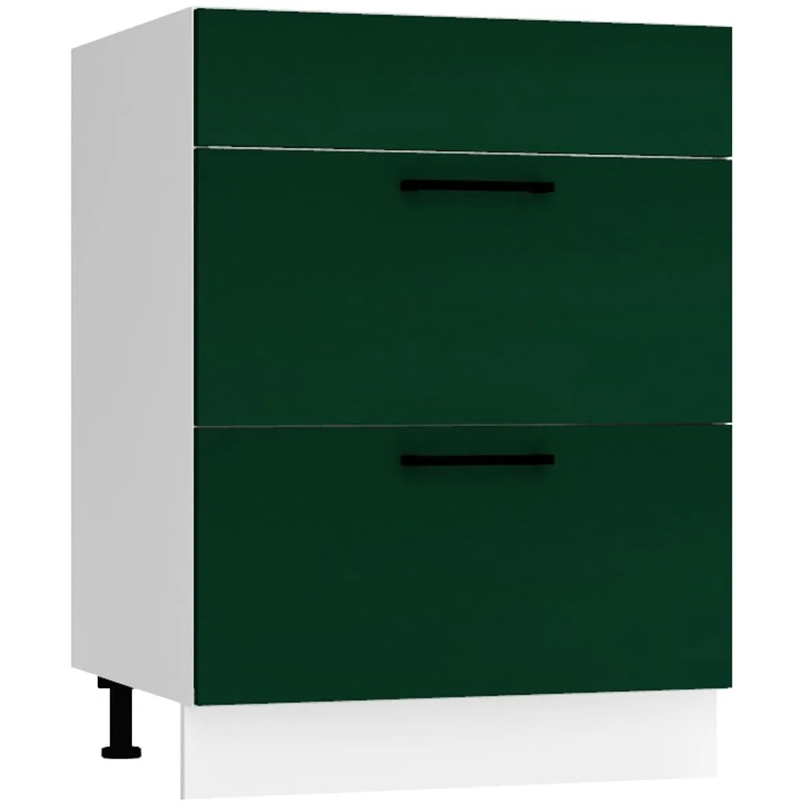 Max D60pc S/2 Zasl kuhinjski element 2 fioke 60x52,4x82 cm belo/zeleni