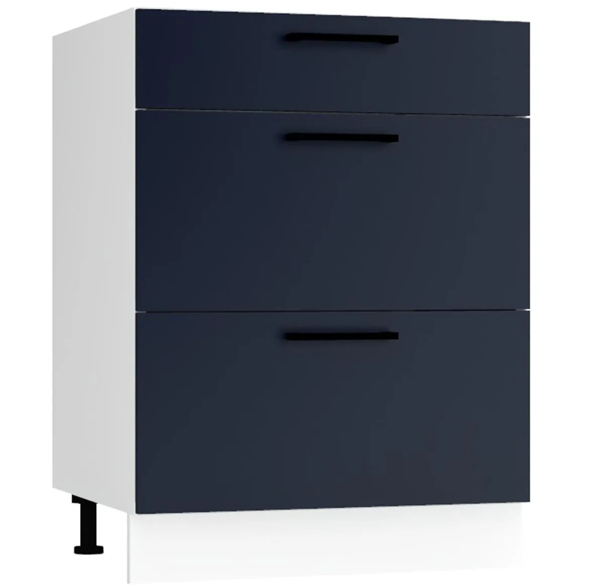 Max D60s/3 kuhinjski element 3 vrata 60x52,4x82 cm belo/plavi
