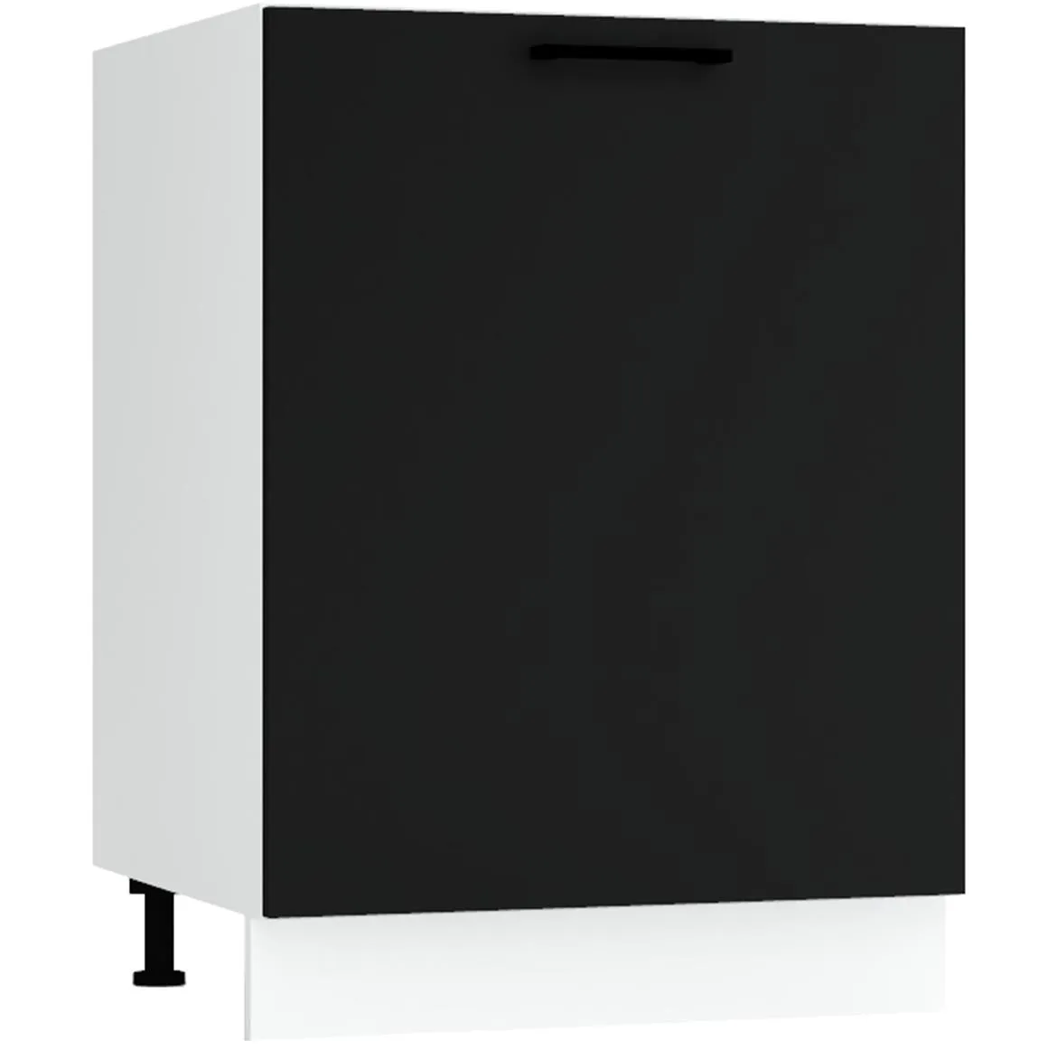 Max D60zl Pl kuhinjski element 1 vrata 60x52,4x82 cm belo/crni