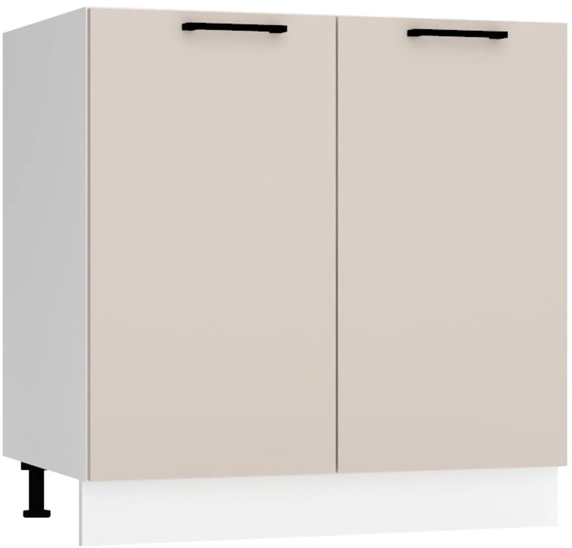 Max D80 kuhinjski element 2 vrata 80x52,4x82 cm belo/bež