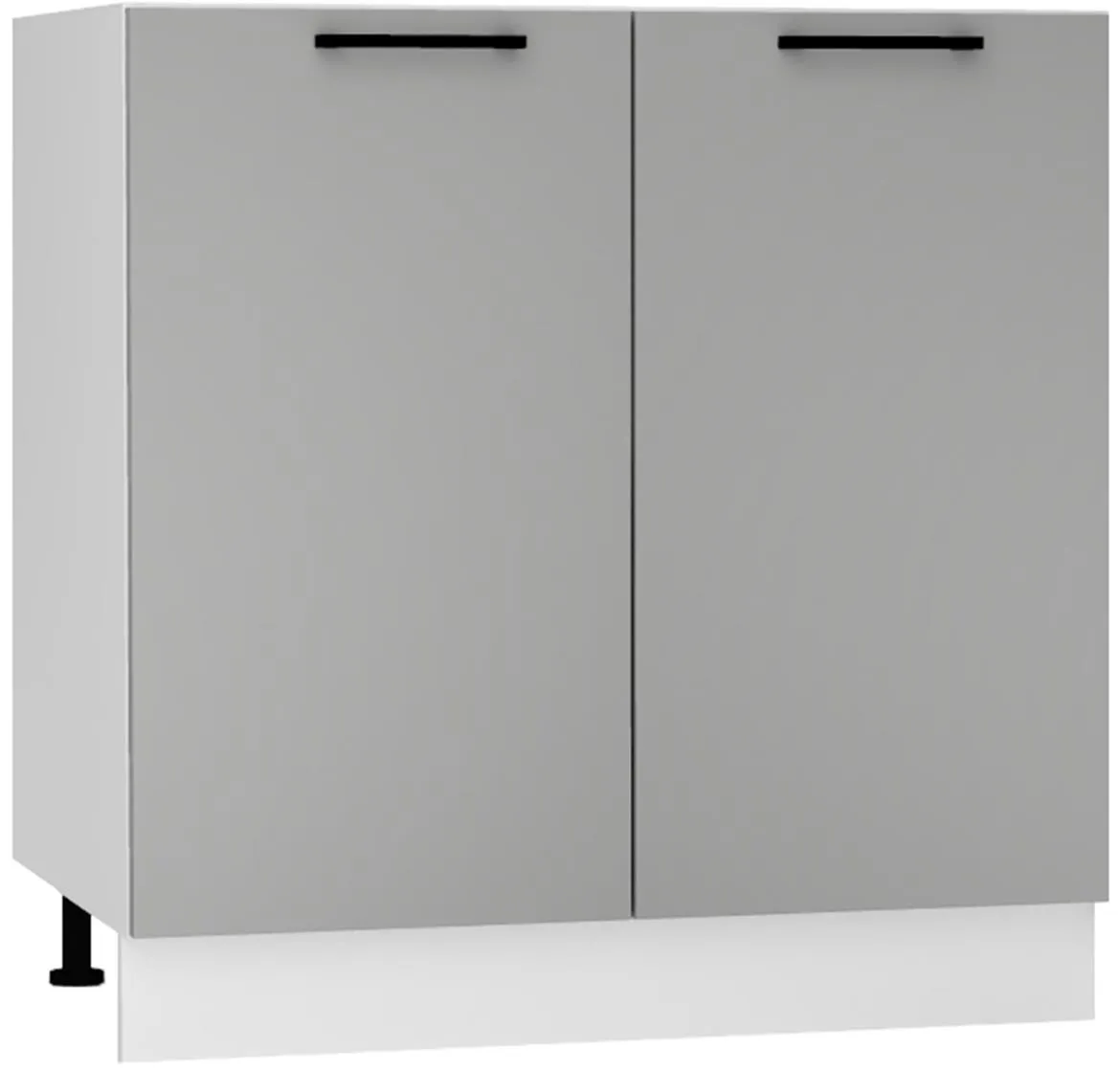 Max D80 kuhinjski element 2 vrata 80x52,4x82 cm belo/sivi