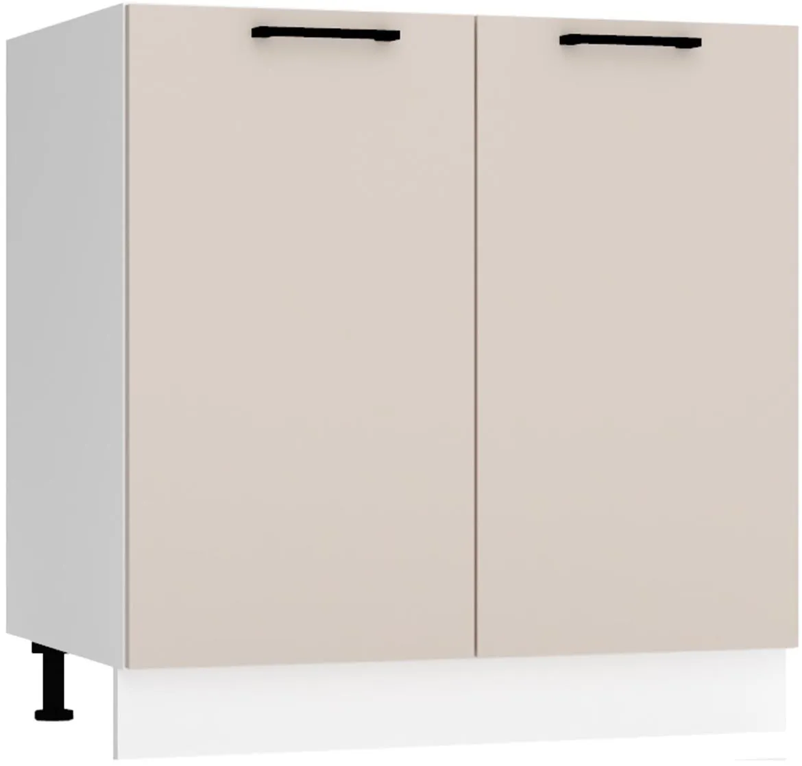 Max D80zl kuhinjski element 2 vrata 80x52,4x82 cm belo/bež
