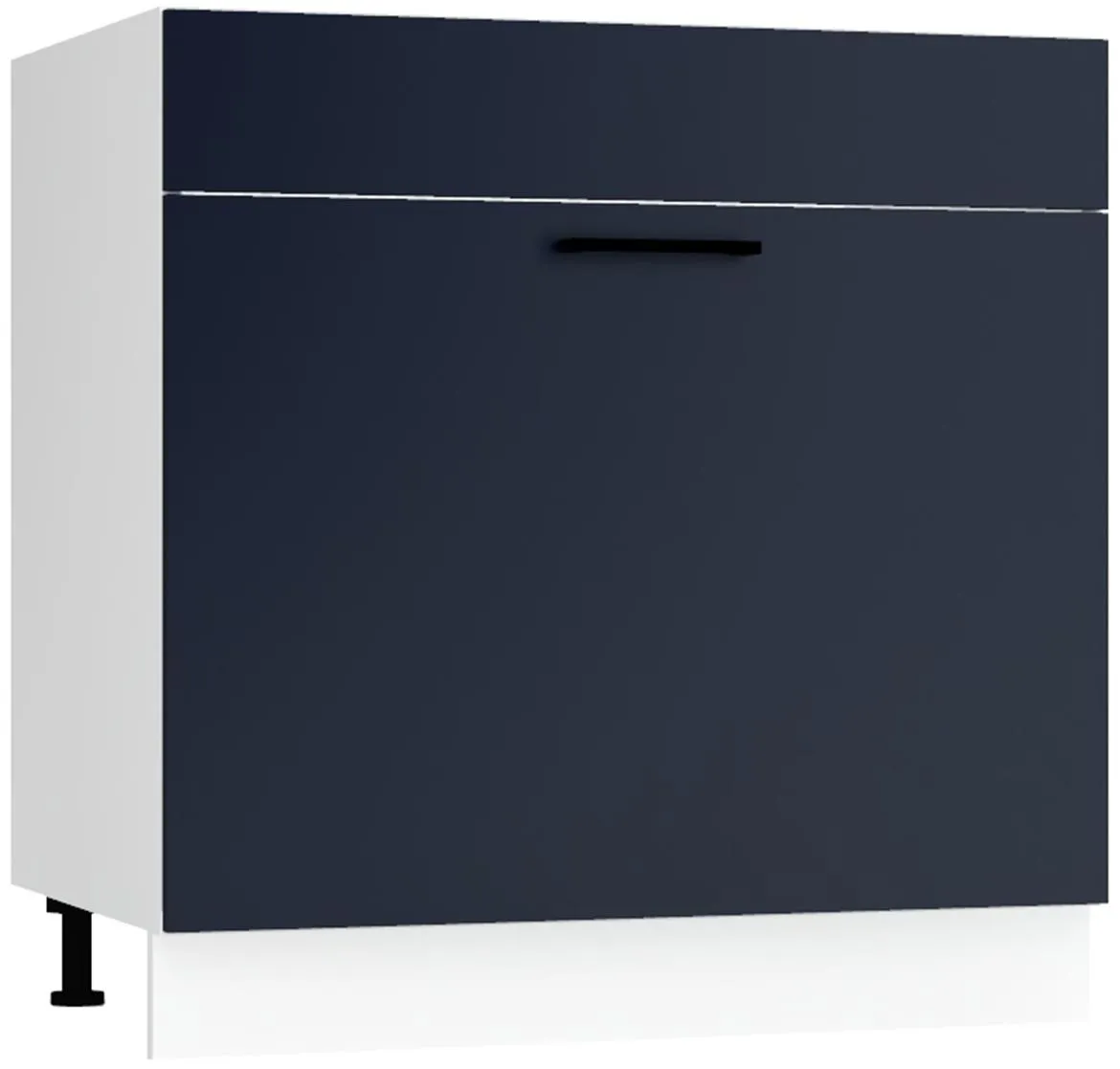 Max D80zl S/1 Zasl kuhinjski element 1 vrata 80x52,4x82 cm belo/plavi