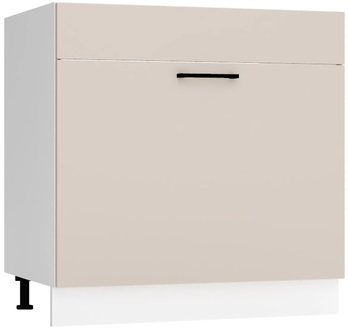 Max D80zl S/1 Zasl kuhinjski element 1 vrata 80x52,4x82 cm belo/bež