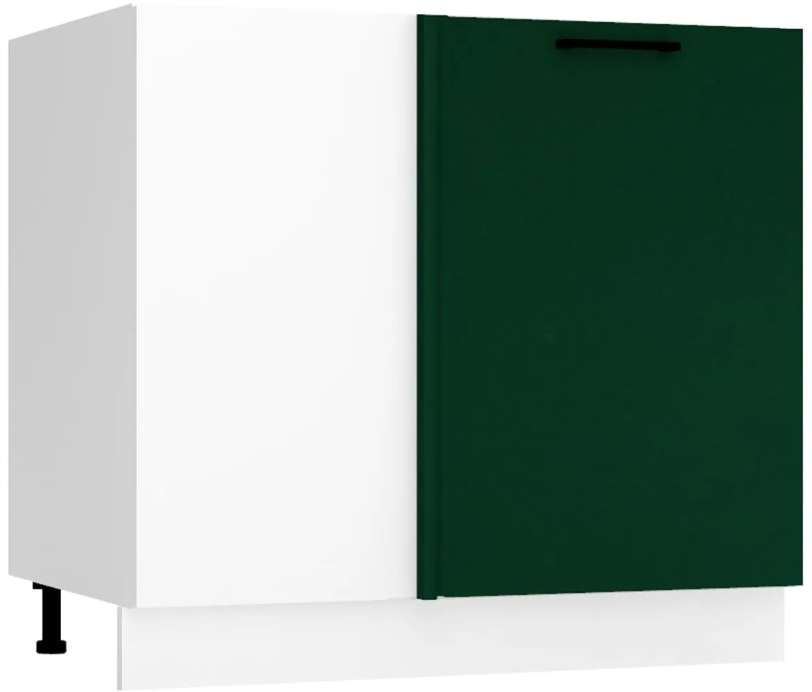 Max Dnp Pl ugaoni kuhinjski element 1 vrata 90x56x82 cm belo/zeleni