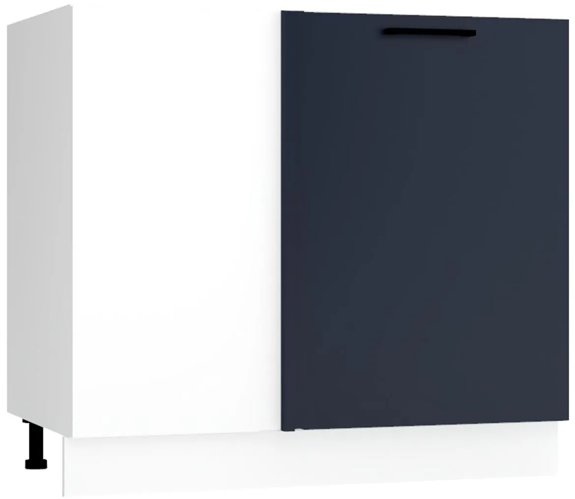 Max Dnp Pl ugaoni kuhinjski element 1 vrata 90x56x82 cm belo/plavi