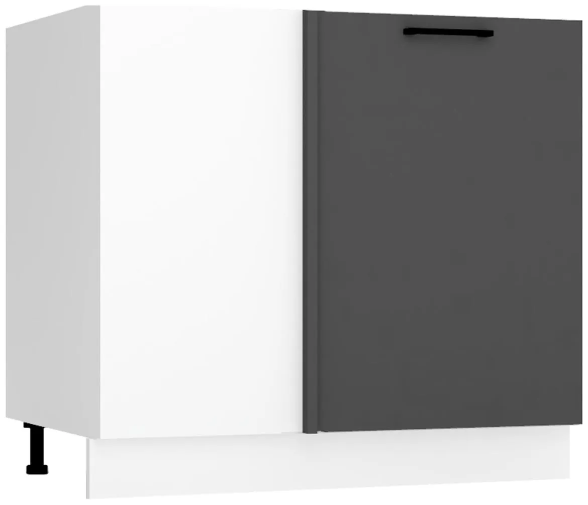 Max Dnp Pl ugaoni kuhinjski element 1 vrata 90x56x82 cm belo/tamno sivi