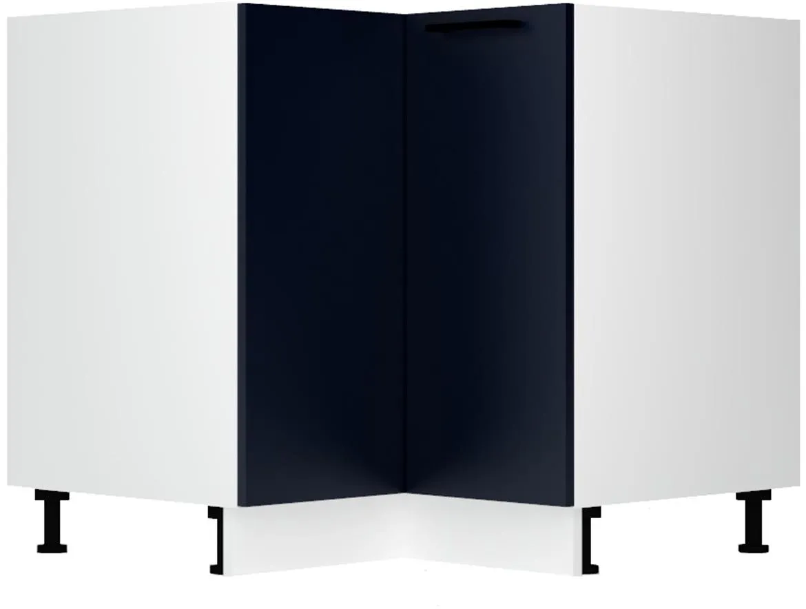 Max Drp Pl ugaoni kuhinjski element 1 vrata 90x90x82 cm belo/plavi