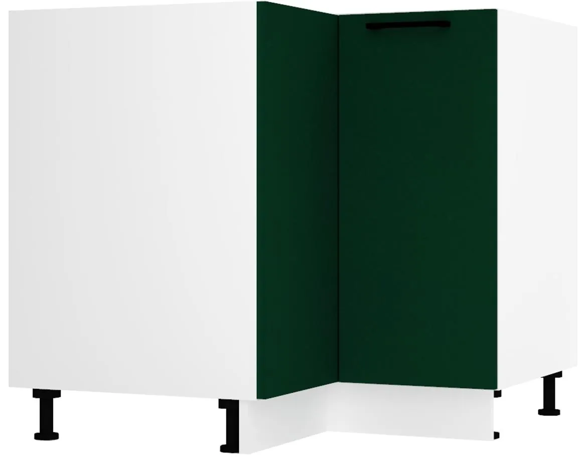 Max Drp Pl ugaoni kuhinjski element 1 vrata 90x90x82 cm belo/zeleni