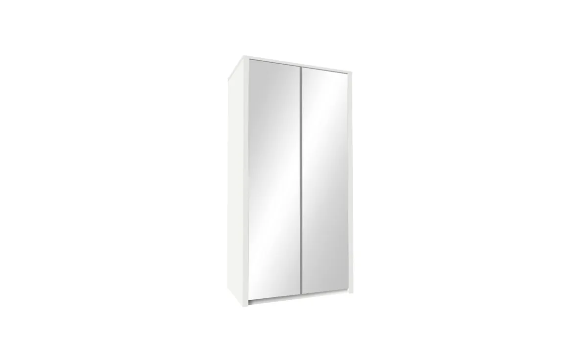 Maxim ormar/ogledalo 2 vrata 113,3x53,3x197 cm beli
