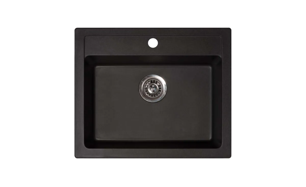 Metalac xQuadro 60x50cm sudopera + sifon fi90 crna