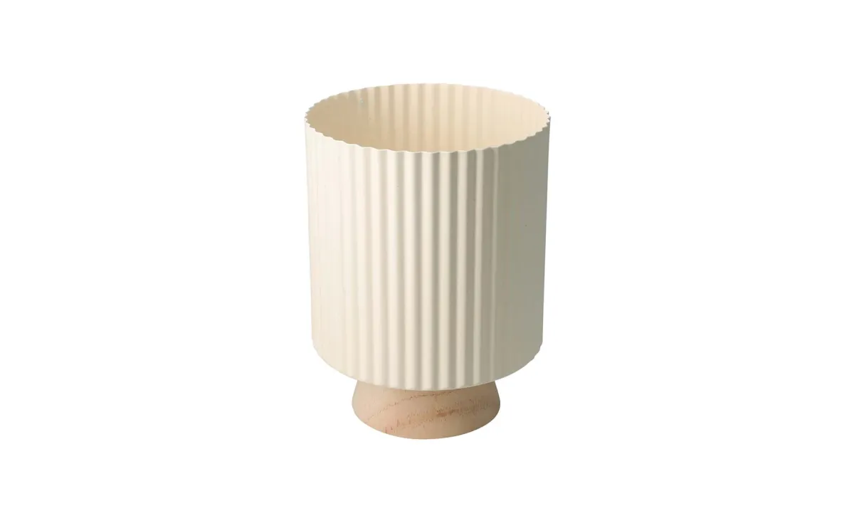 Metalna saksija za cveće white