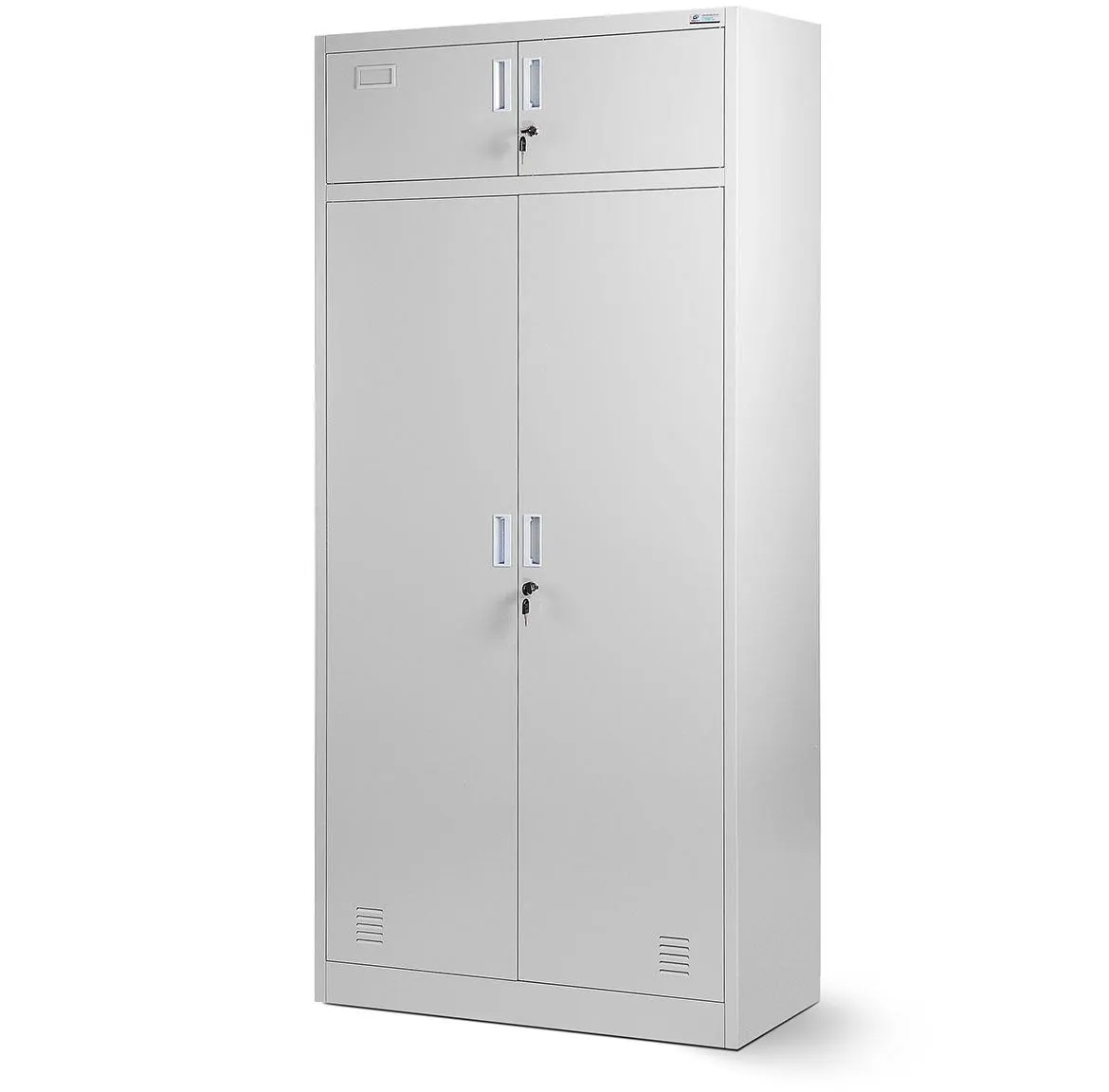 Metalni kancelari?ski ormar Borys sivi 90x50x185