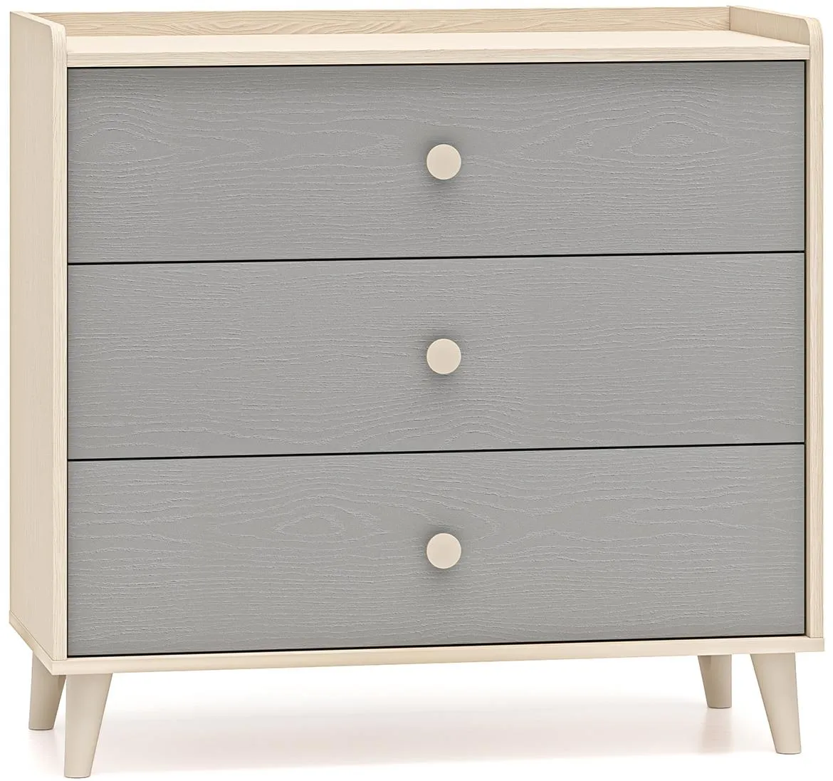 Mevel 06 Komoda 90x40x85 natur/siva