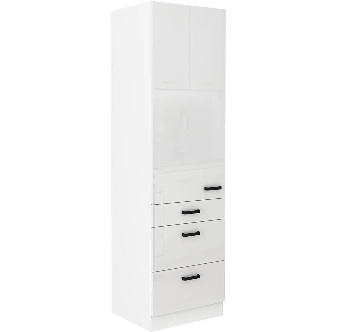 Mia 60dks-210 1f 3s kuhinjski element 1 vrata+3 fioke 60x57x210 cm beli
