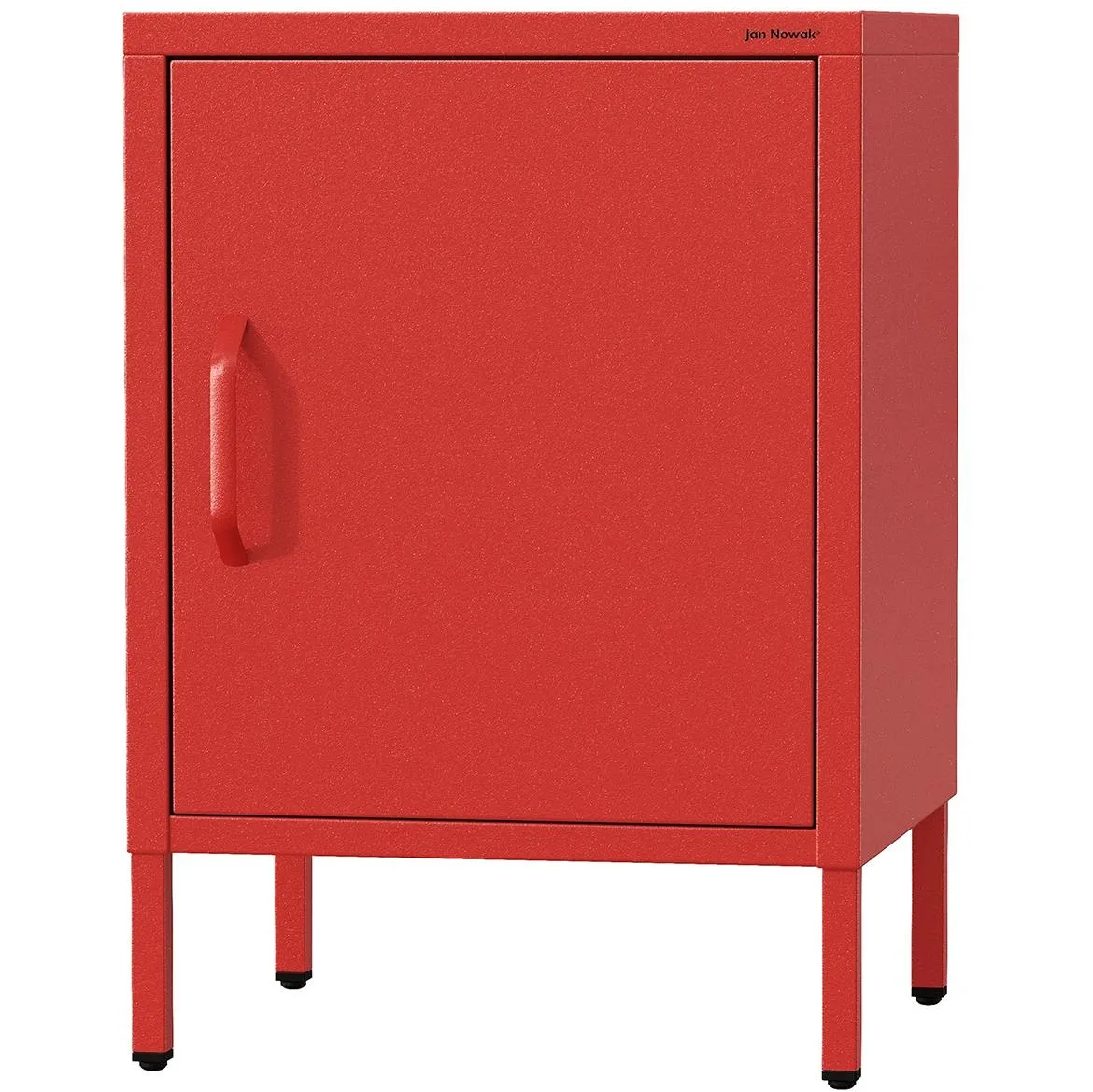 Mia moderni crveni metalni nocni stocic  42,4X40X59,5