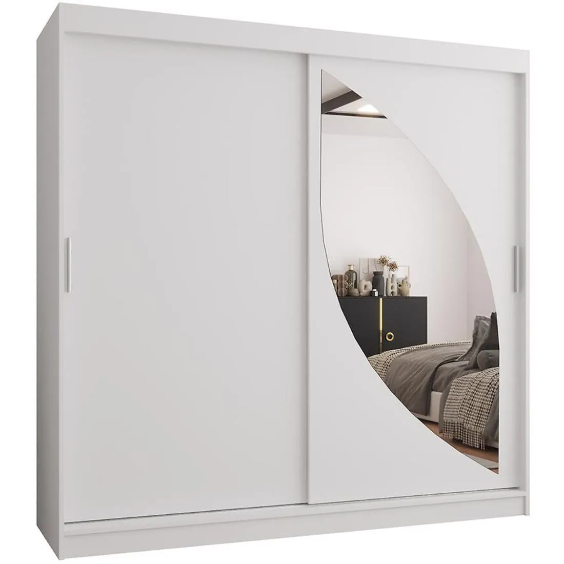 Milo garderober 200x62x200 cm bela