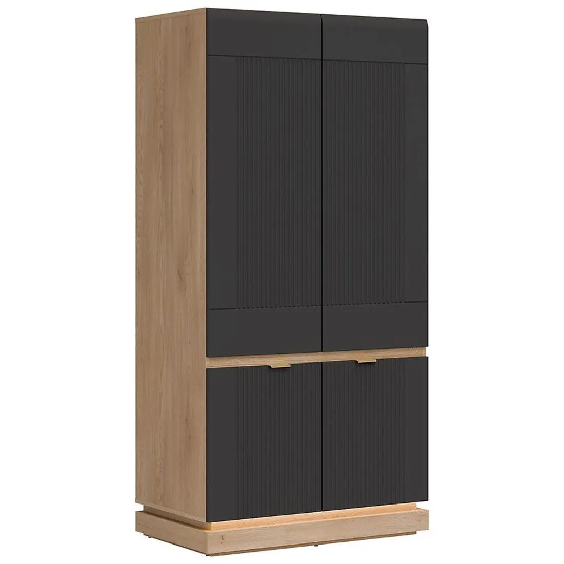 Milton ormar  95,5x55,5x193,5 cm hrast/antracit