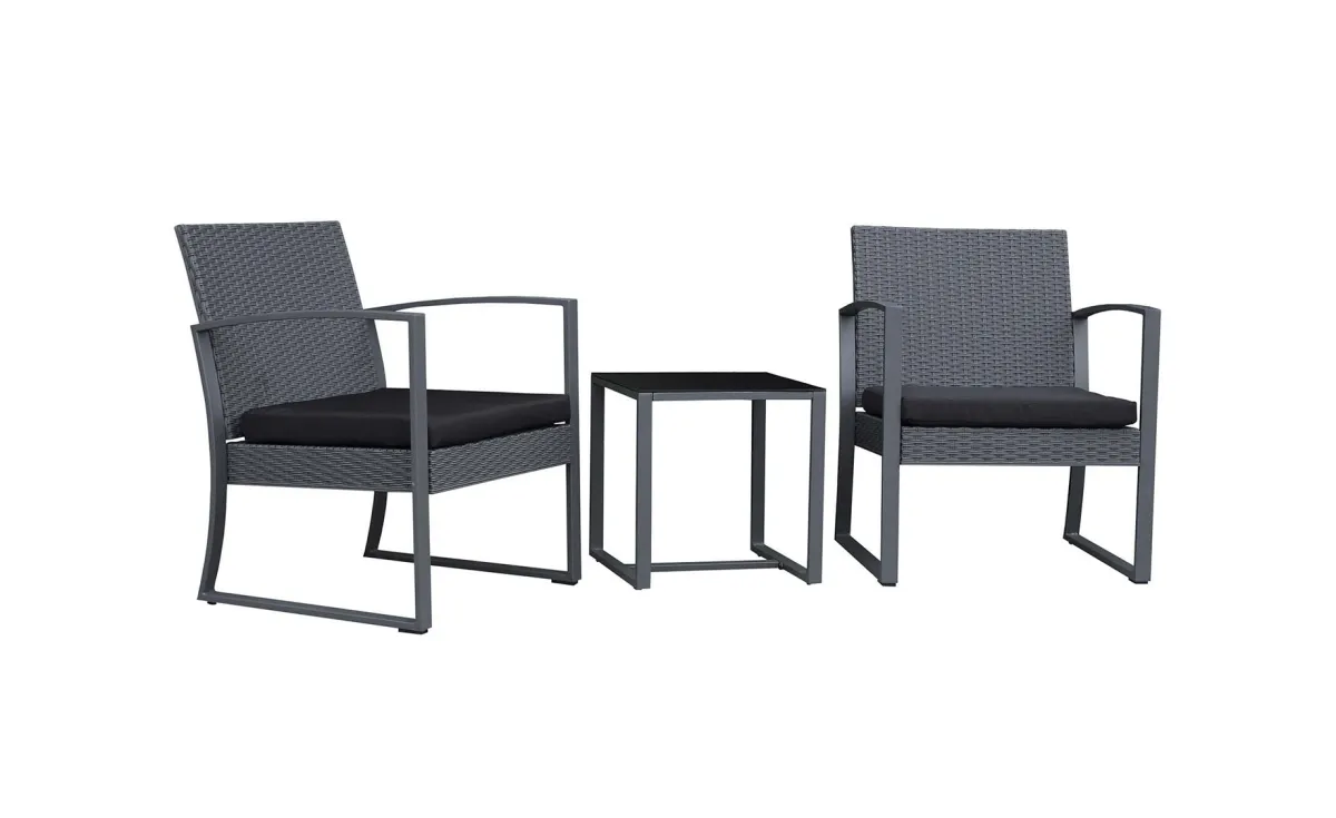 Minoa II baštenski set od PVC ratana