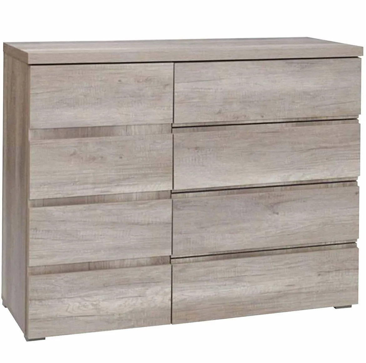 Miro 45 komoda 1 vrata+4 fioke 110x43,5x87,5 cm sivi hrast