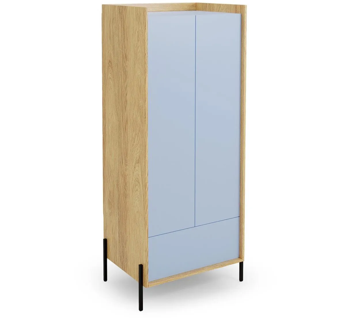 Mobius ormar 2 vrata 78x60x179 cm plavi/natur (hikora)