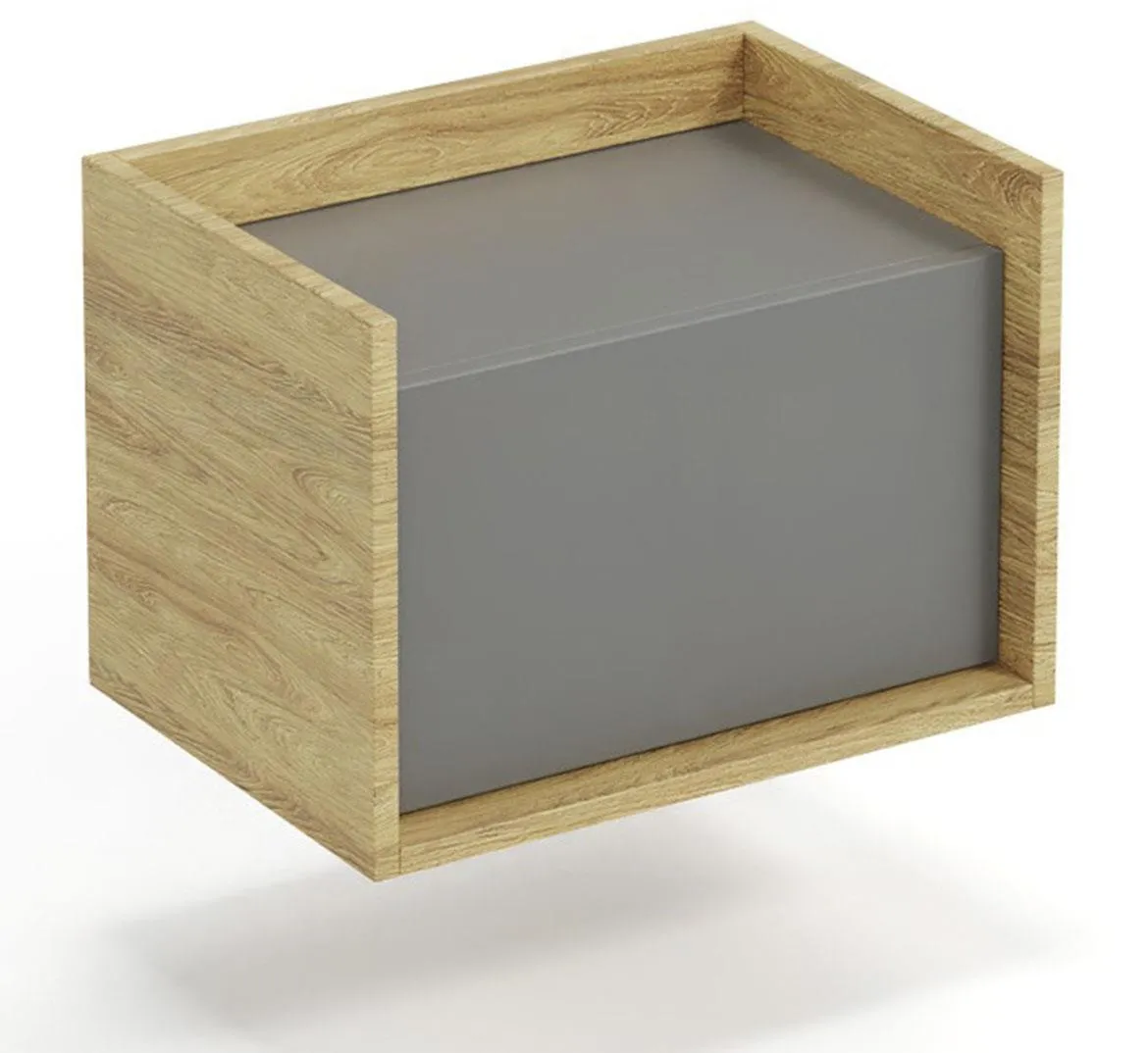 Mobius zidni element 1 vrata 50x41x36 cm sivi/natur (hikora)
