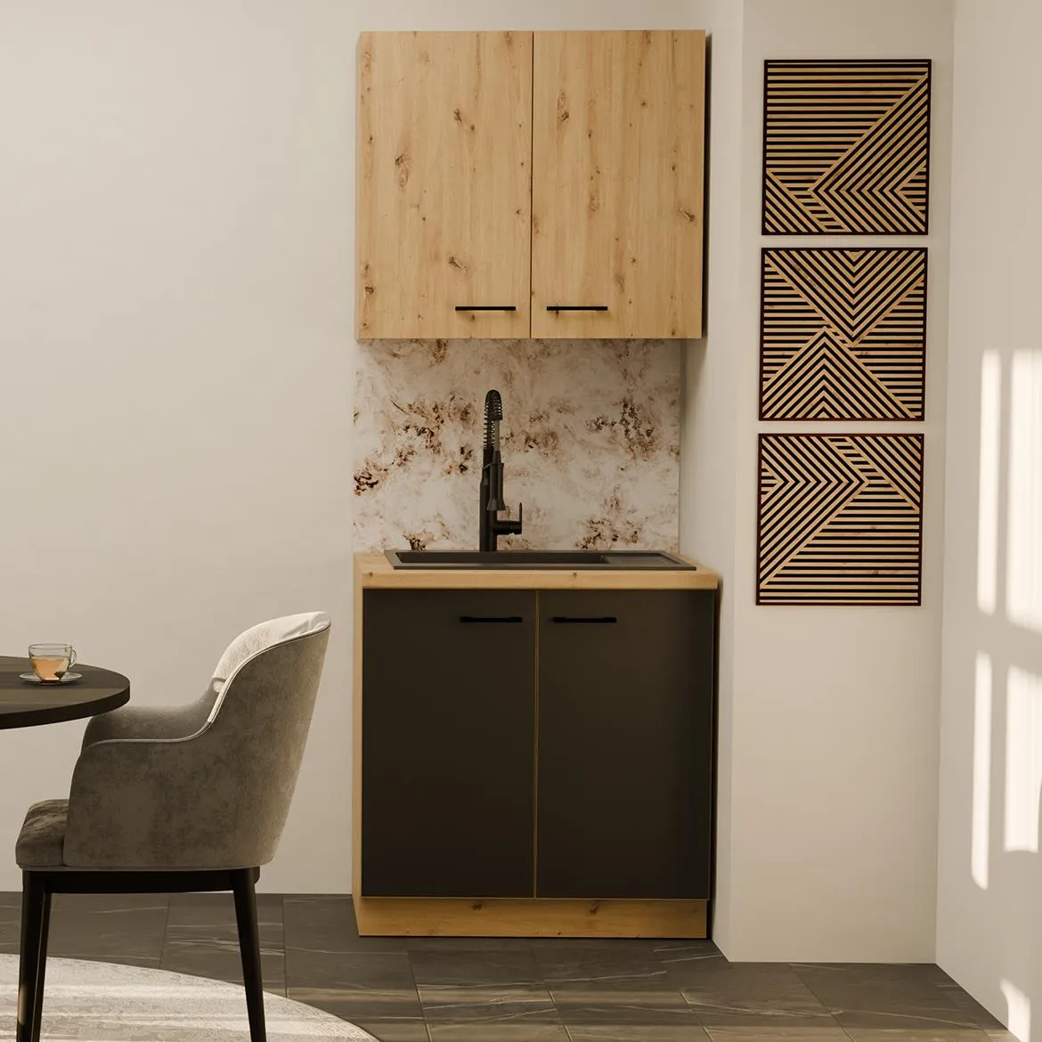 Modena Kuhinja 80x52x200 cm Bez Radne Ploce