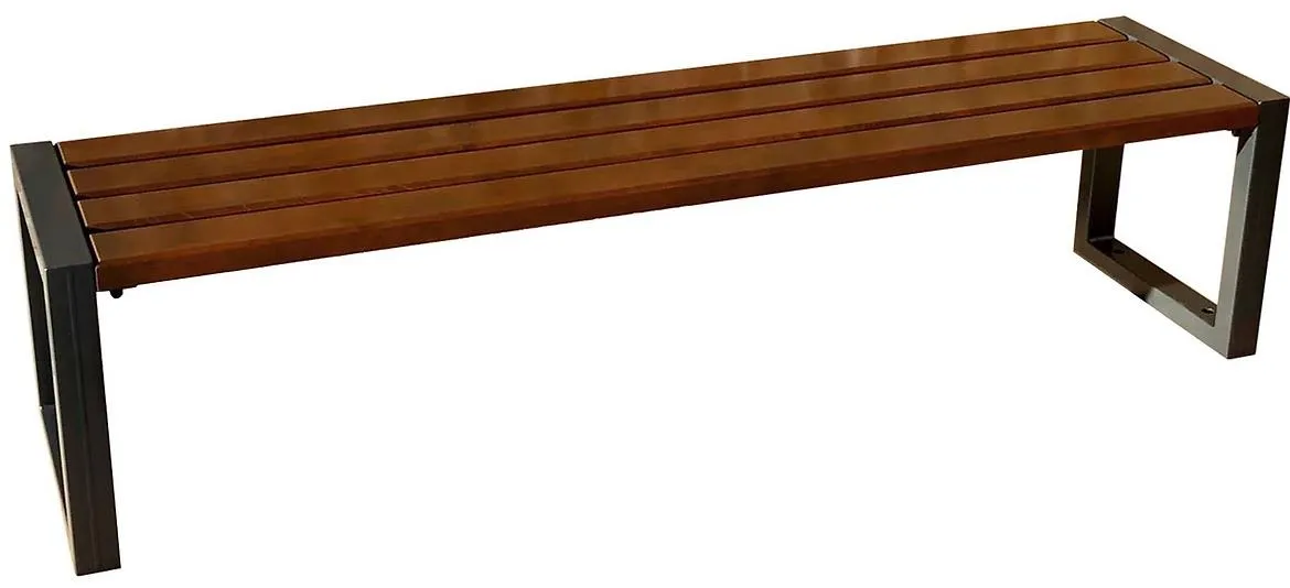 Modern klupa bez naslona 180x45x45 tamni orah/crna