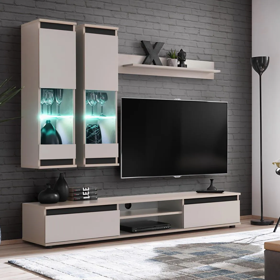 Modo Cz Md regal 175x37x150 kašmir bež